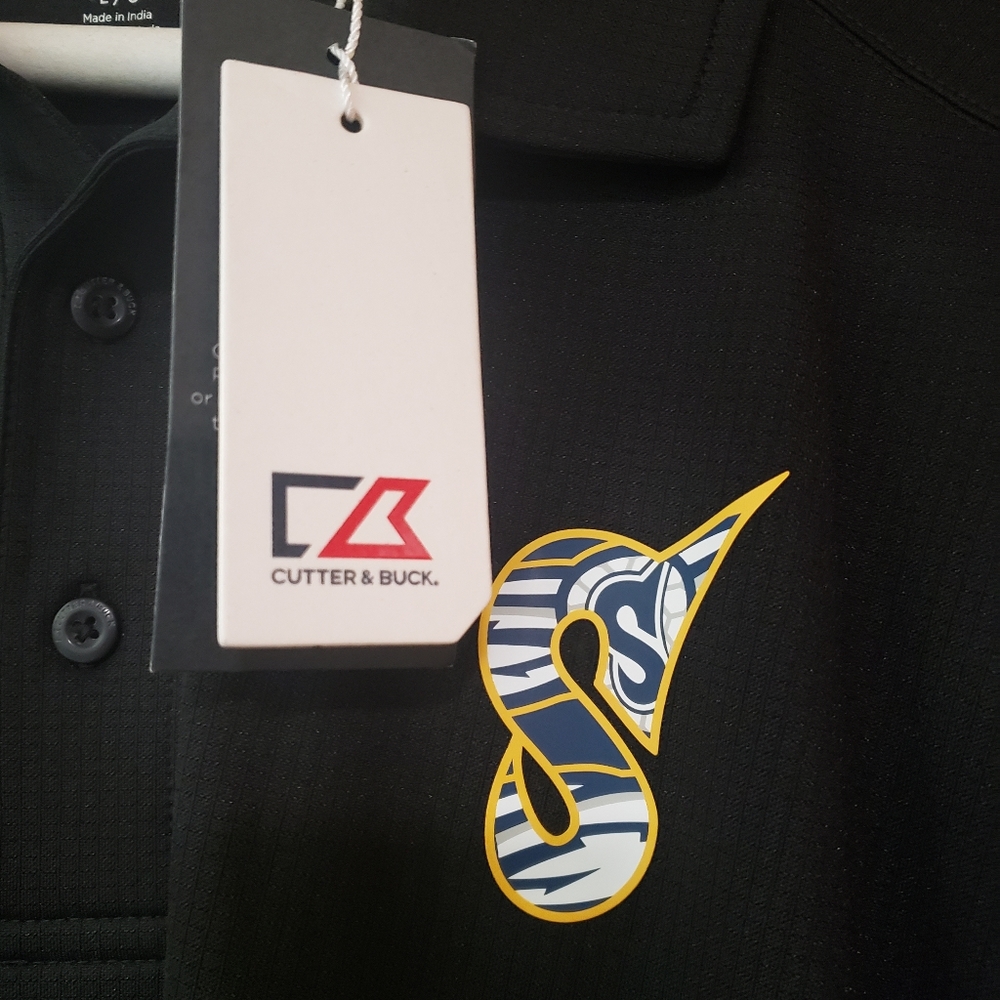 NWT Georgia Swarm Polo Performance Large. Cutter & Buck.